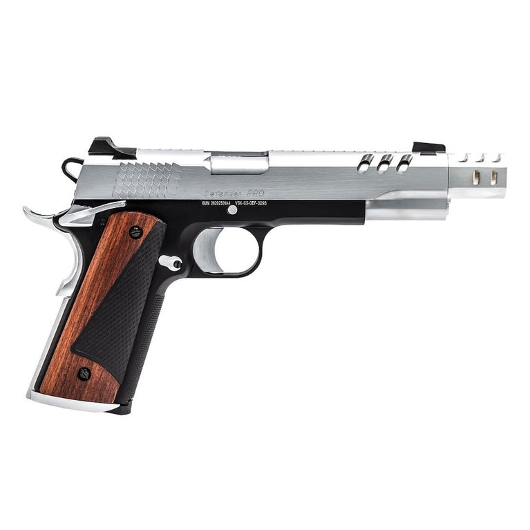 CS Defender Pro GBB Pistol (Silver|Black) (Silver Barrel)