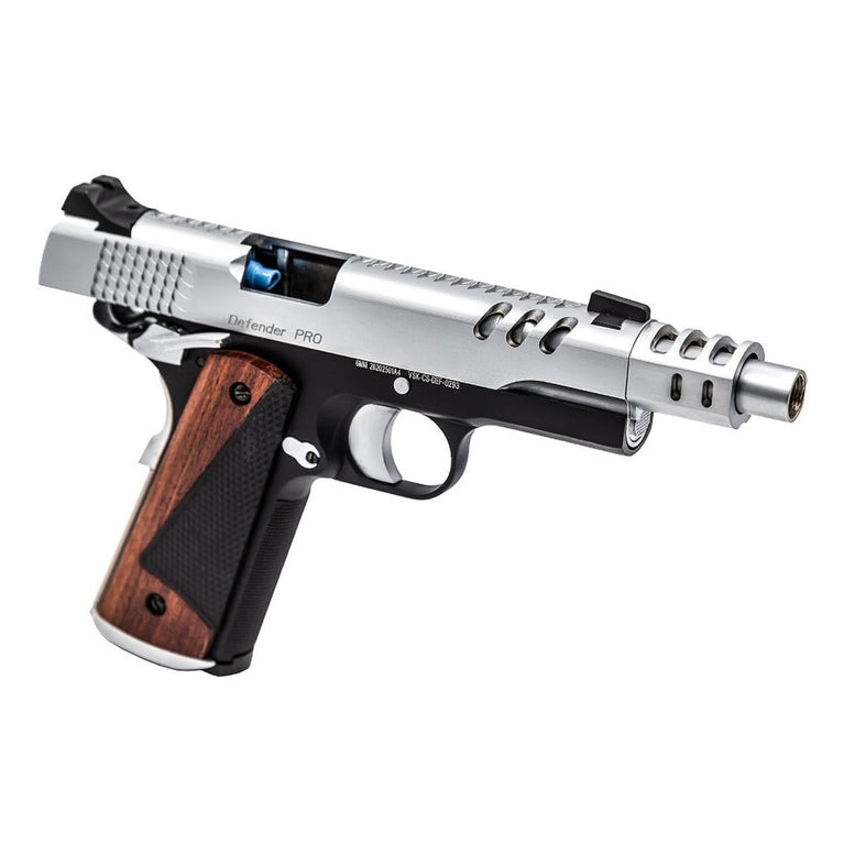 CS Defender Pro GBB Pistol (Silver|Black) (Silver Barrel)