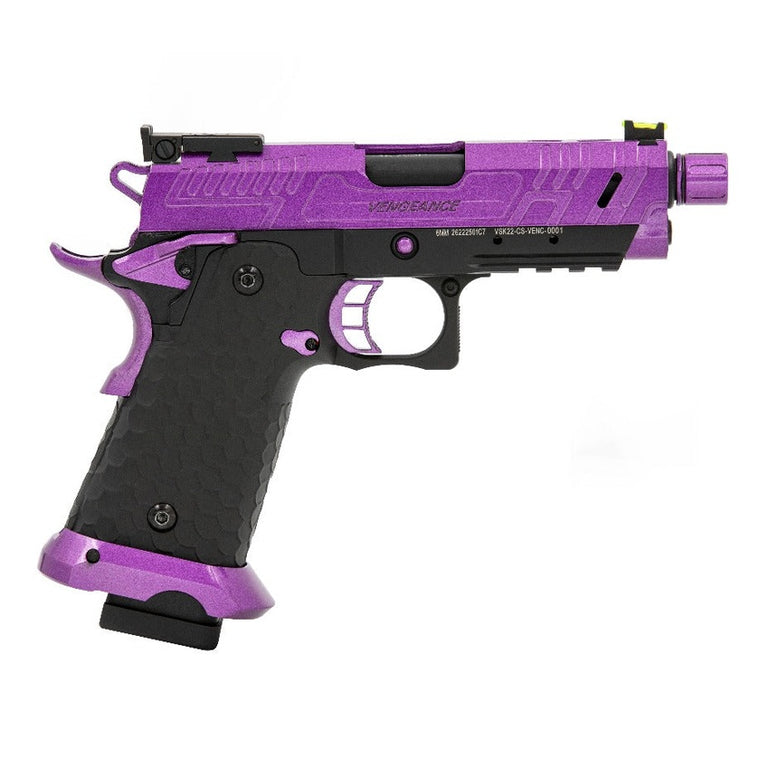 Hi-Capa CS Vengeance 3.8 Compact GBB Pistol (Purple|Black)