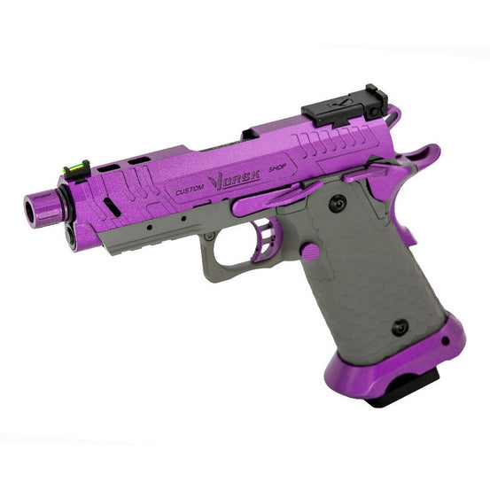 Hi-Capa CS Vengeance 3.8 Compact GBB Pistol (Purple|Grey)