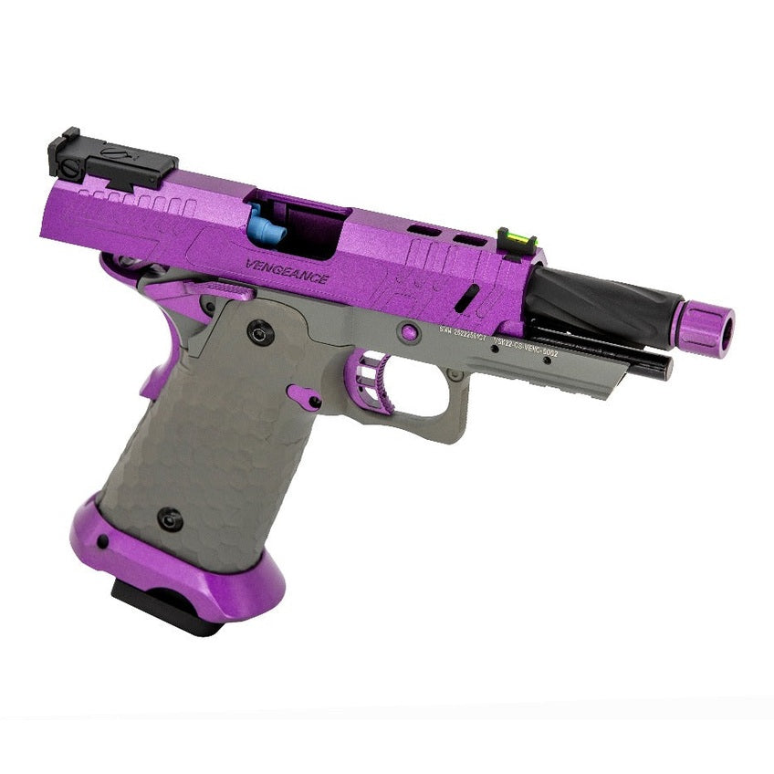 Hi-Capa CS Vengeance 3.8 Compact GBB Pistol (Purple|Grey)