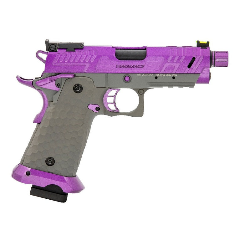 Hi-Capa CS Vengeance 3.8 Compact GBB Pistol (Purple|Grey)