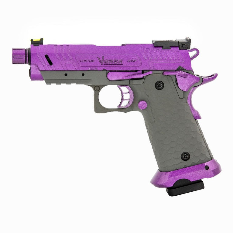 Hi-Capa CS Vengeance 3.8 Compact GBB Pistol (Purple|Grey)