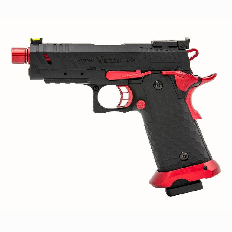 Hi-Capa CS Vengeance 3.8 Compact GBB Pistol (Black) (Red Match)