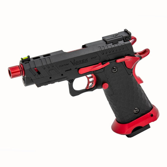Hi-Capa CS Vengeance 3.8 Compact GBB Pistol (Black) (Red Match)