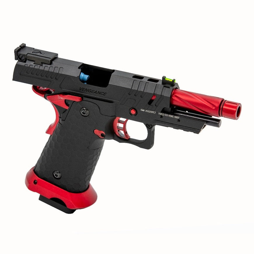 Hi-Capa CS Vengeance 3.8 Compact GBB Pistol (Black) (Red Match)