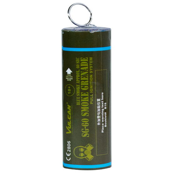 Vulcan SG-60 Ring Pull Smoke Grenade - Blue-0