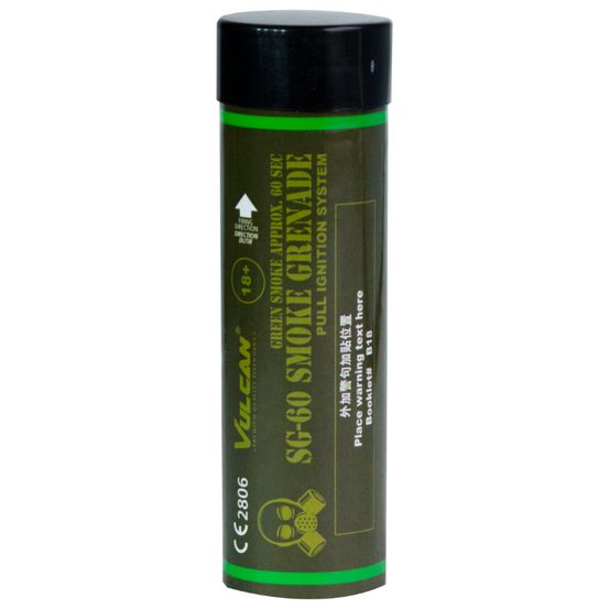 Vulcan SG-60 Ring Pull Smoke Grenade - Green-0