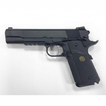 WE 1911 MEU Railed GBB Pistol- Black.-0