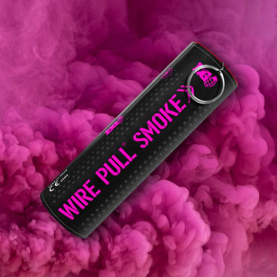 Enola Gaye WP40 Wire Pull Pink Smoke grenade - Pack of 5.-0